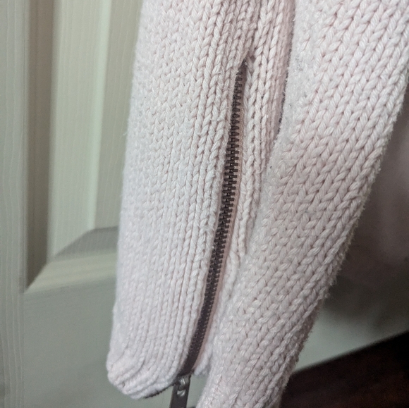 Baby pink ROXY knit crew neck size L - Picture 4 of 5